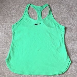 Bright Green NIKE Athletic Tank Top